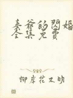 秦爷的闪婚娇妻全集免费