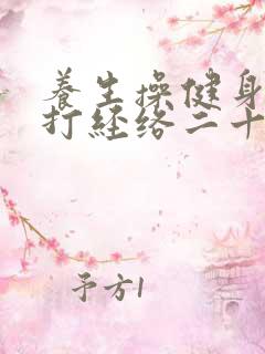养生操健身操拍打经络二十八式