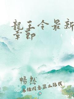 龙王令最新更新章节