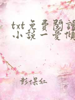 txt免费阅读小说一爱倾城