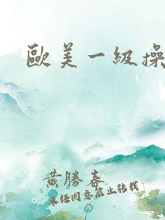 欧美一级操女人