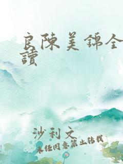 良陈美锦全文阅读