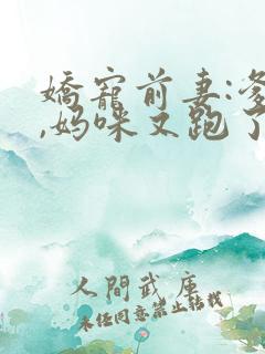 娇宠前妻:爹地,妈咪又跑了