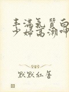 丰满气质白嫩的少妇高潮呻吟