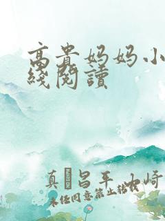 高贵妈妈小说在线阅读