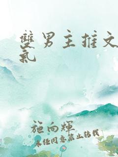 双男主推文一口气