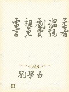 电视剧温柔的谎言免费观看