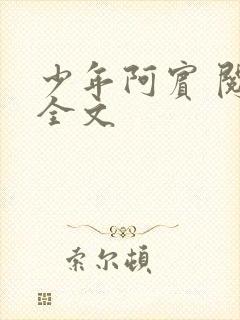少年阿宾 阅读全文