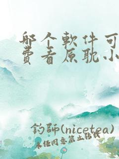 哪个软件可以免费看原耽小说