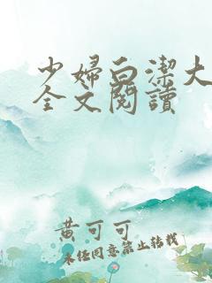 少妇白洁大团结全文阅读