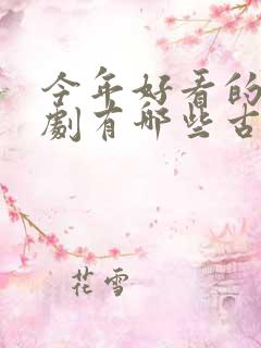 今年好看的电视剧有哪些古装