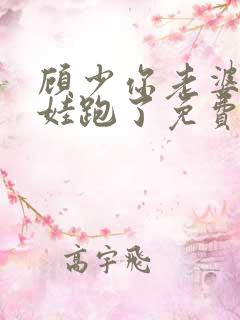 顾少你老婆又带娃跑了免费阅读小说