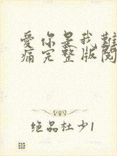 爱你是我难言的痛完整版阅读