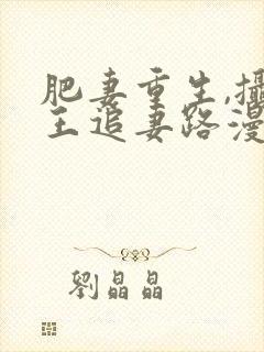 肥妻重生,摄政王追妻路漫漫短剧免费