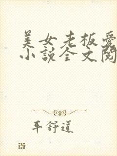 美女老板爱上我小说全文阅读