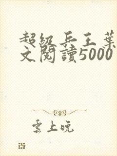 超级兵王叶谦全文阅读5000