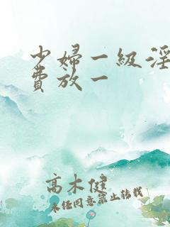 少妇一级淫片免费放一