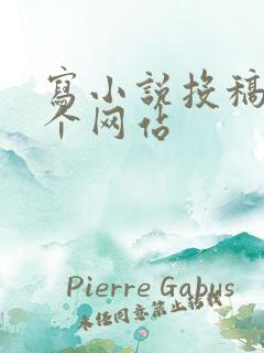 写小说投稿去哪个网站