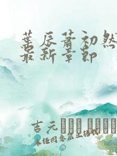 叶辰萧初然最快最新章节