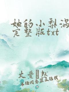 她的小梨涡小说完整版txt