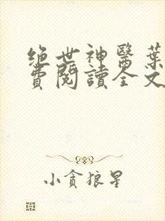绝世神医叶凡免费阅读全文