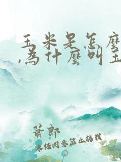 玉米是怎么来的,为什么叫玉米