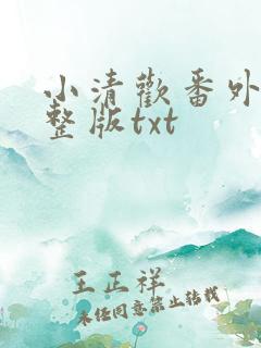 小清欢番外篇完整版txt
