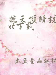 挽天倾精校版txt下载