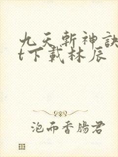 九天斩神诀txt下载林辰