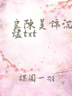 良陈美锦沉香灰烬txt