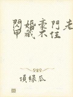 闪婚豪门老公马甲藏不住