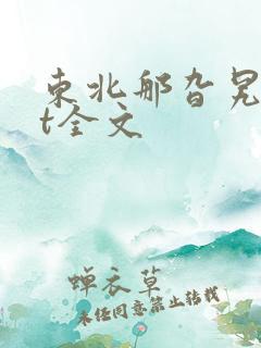 东北那旮旯txt全文