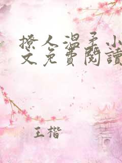 撩人温柔小说全文免费阅读无弹窗