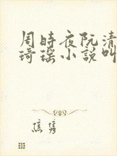 周时夜阮清影苏琦瑶小说叫什么