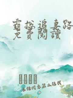 霸总追妻路漫漫免费阅读
