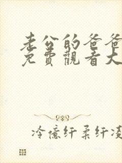 老公的爸爸韩剧免费观看大全