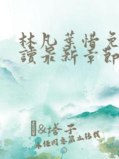 林凡叶惜免费阅读最新章节更新