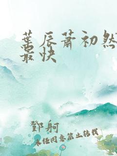 叶辰萧初然最新最快