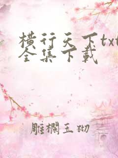 横行天下txt全集下载