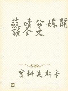 苏晴公媳关系小说全文