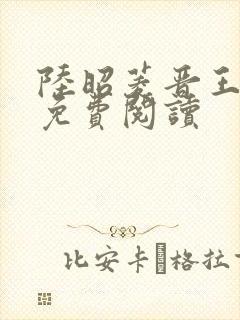 陆昭菱晋王全文免费阅读