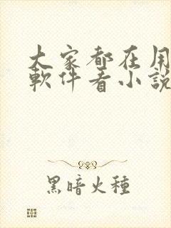 大家都在用什么软件看小说