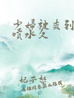 少妇被爽到高潮喷水久