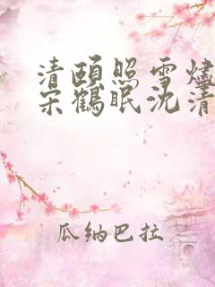 清颐照雪烬余香宋鹤眠沈清颐全文小说