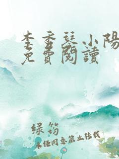 李秀琴小阳小说免费阅读
