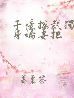 千亿总裁独宠替身娇妻把