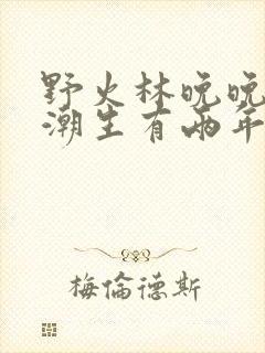 野火林晚晚和林潮生有两年没见面了