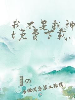 我不是戏神txt免费下载.