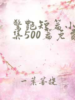 惊艳短篇小说合集500篇免费阅读