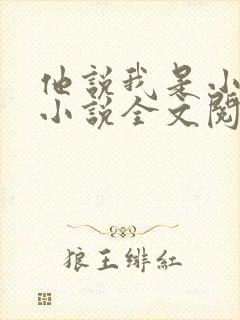 他说我是小妖精小说全文阅读无弹窗笔趣阁